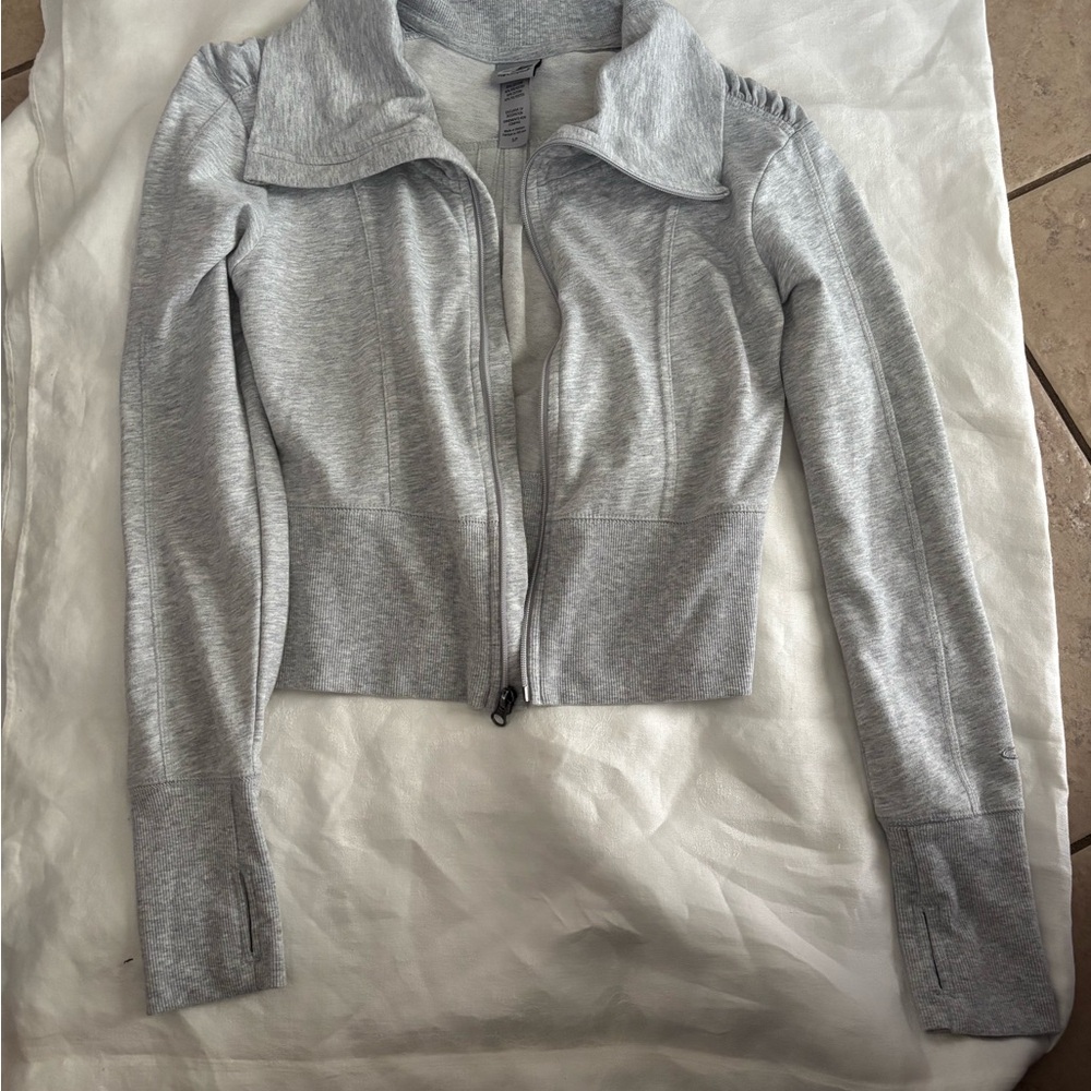 Champion Women's Light Gray Bomber Jacket